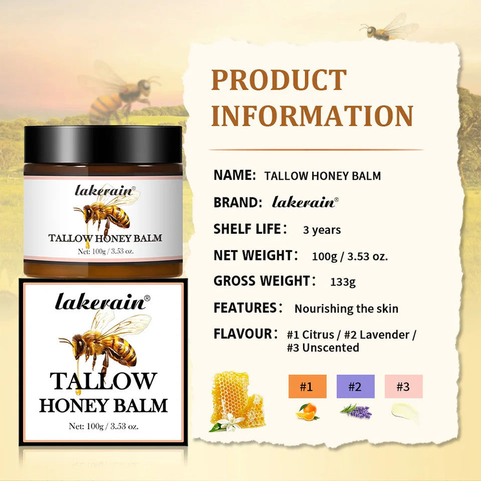 Whipped Beef Tallow and Honey Balm for Deep Skin Moisturizing and Repair - 15