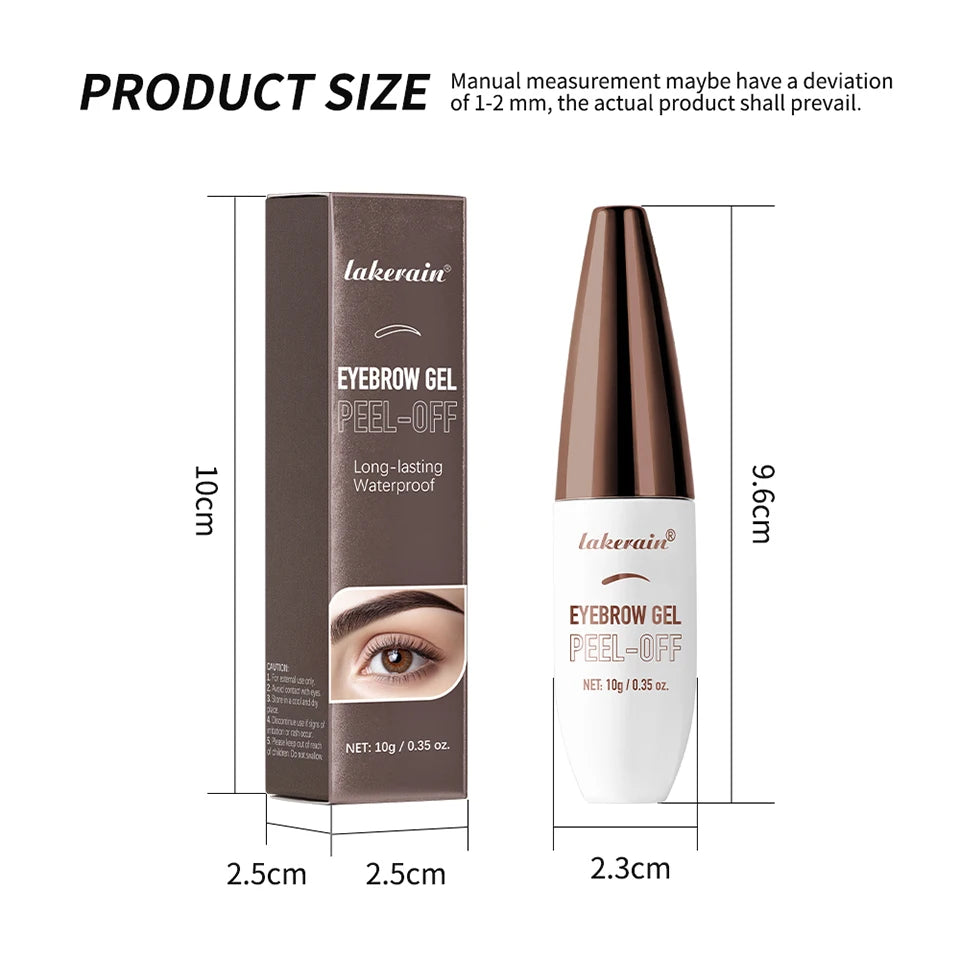Waterproof Peel-Off Eyebrow Tint Gel for Long-Lasting Natural Brows - 17