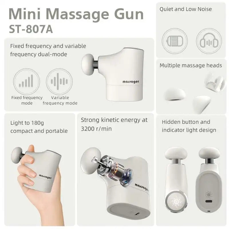 Portable Deep Tissue Percussion Massage Gun for Muscle Recovery