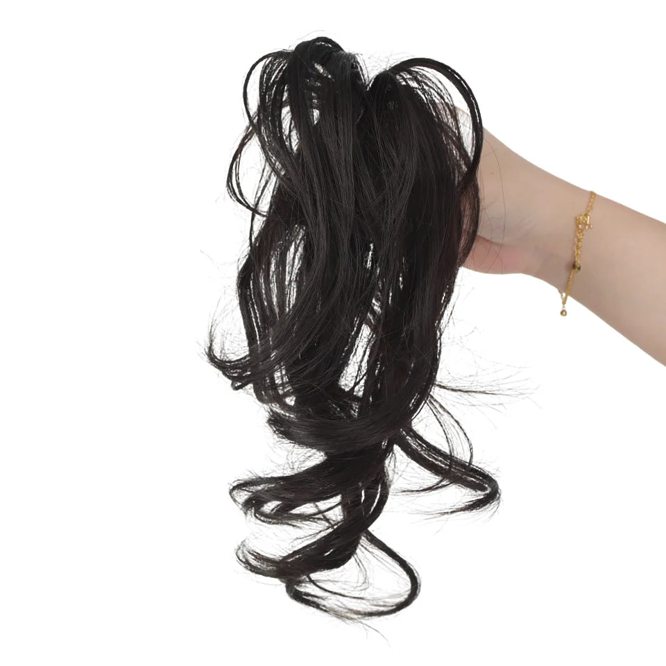 10-Inch Curly Claw Clip Ponytail Extension for Instant Volume - 10