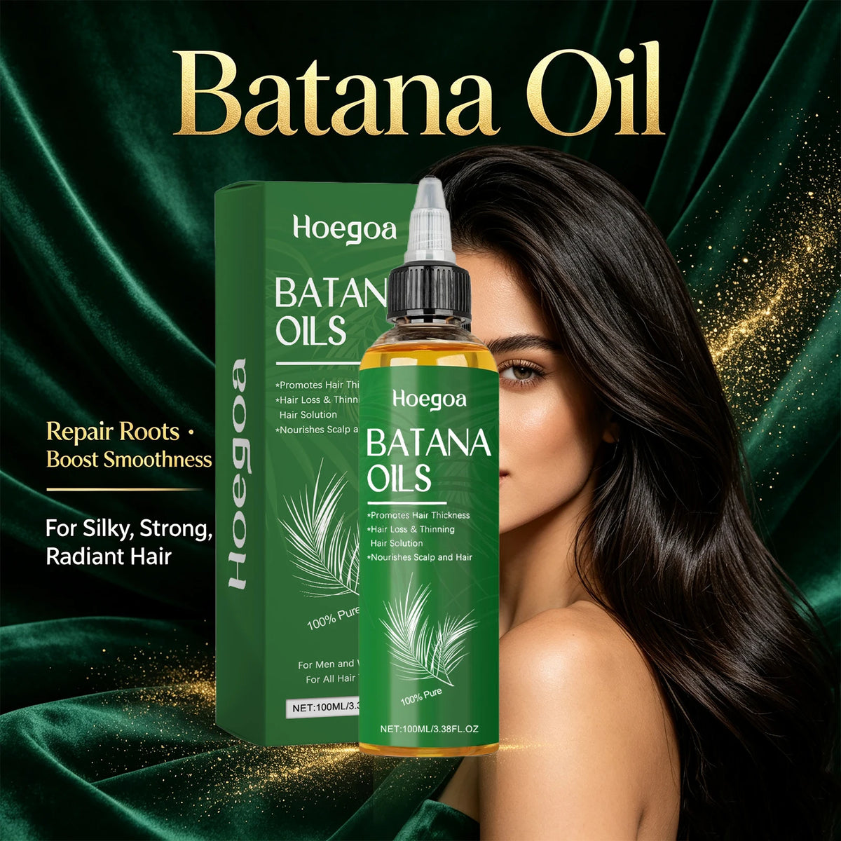Pure Batana Oil for Hair Growth and Scalp Nourishment Treatment