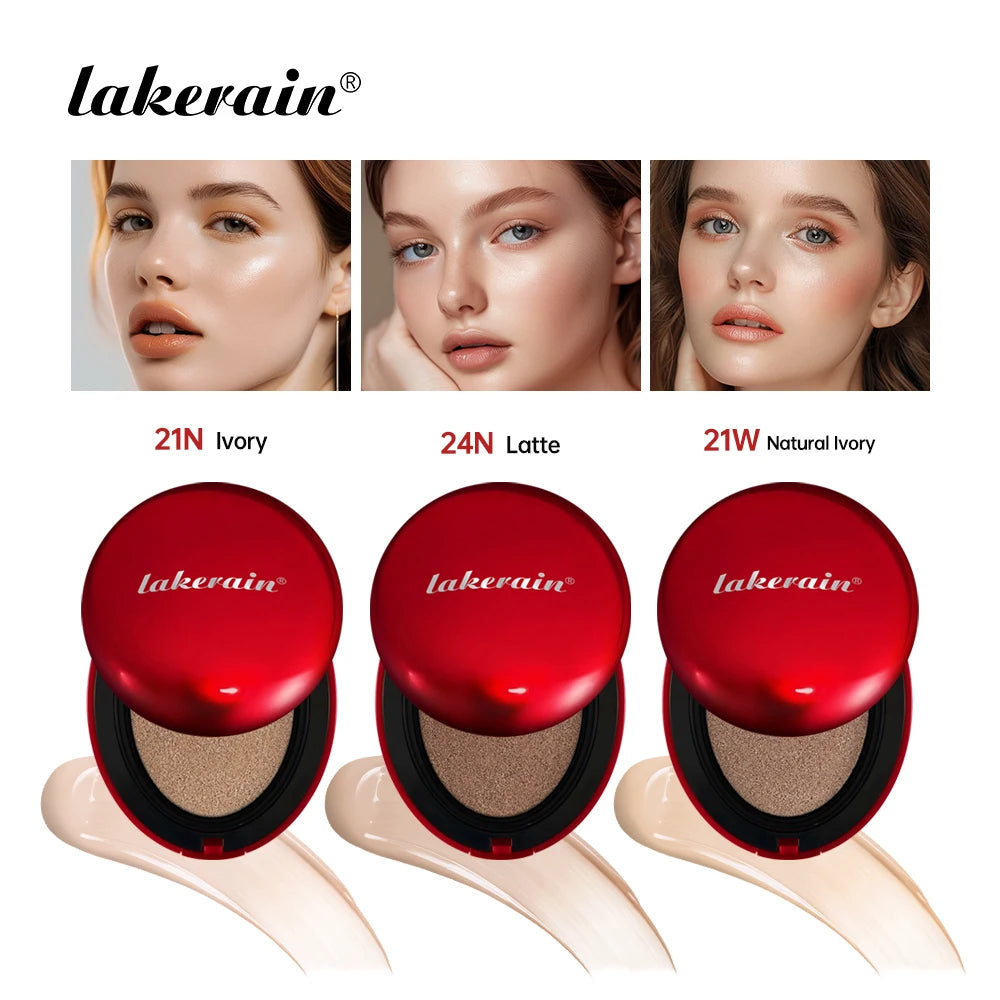 Waterproof Sunscreen Cushion Foundation for Flawless Semi-Matte Coverage - 1