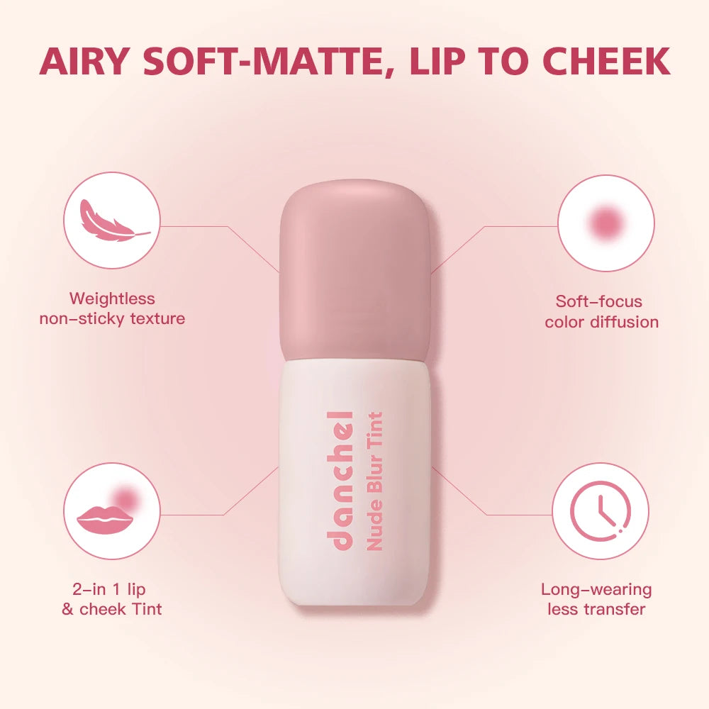 2-in-1 Velvet Matte Lip and Cheek Tint for Natural Daily Makeup - 10