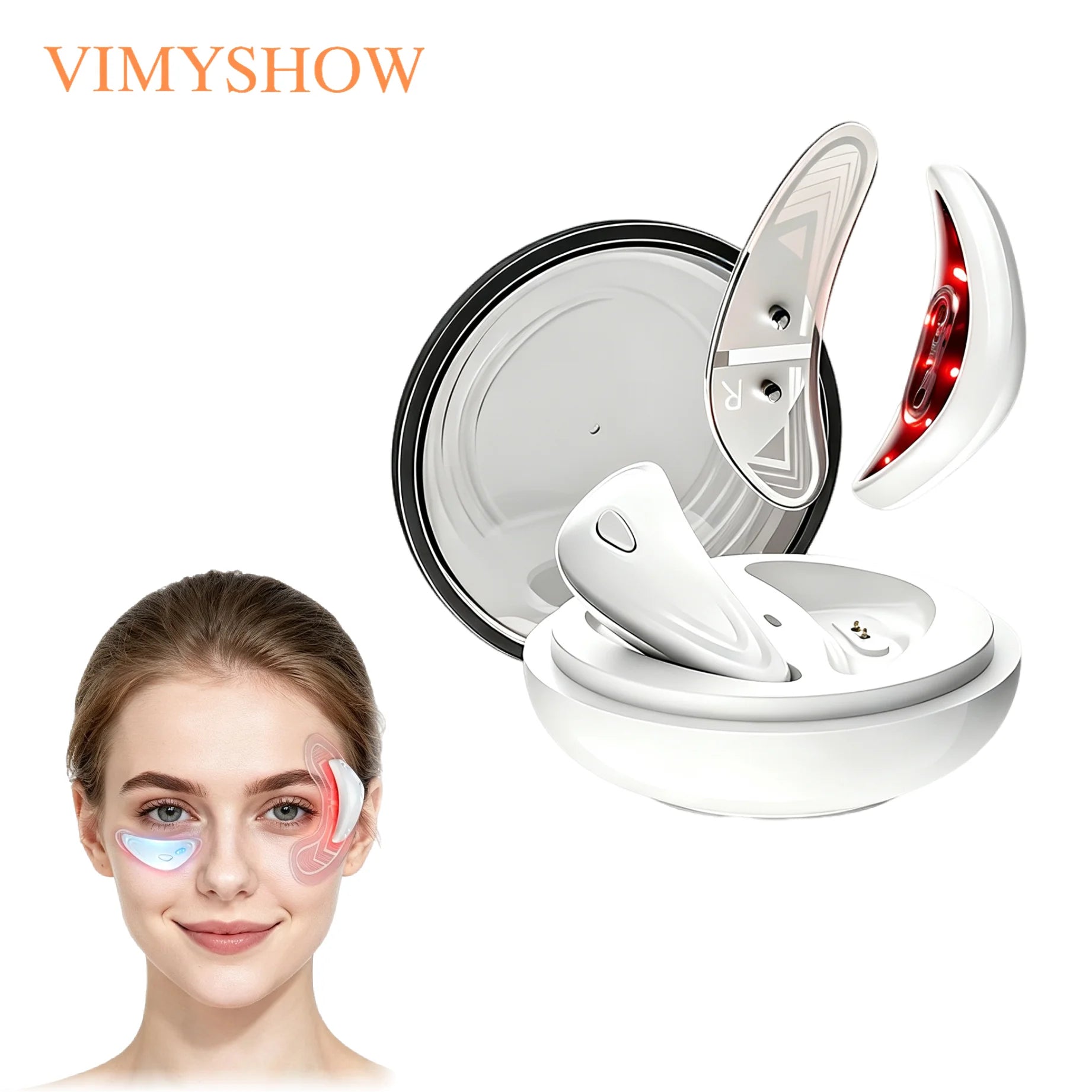 Red Light Microcurrent Eye Massager for Dark Circles and Puffiness - 1