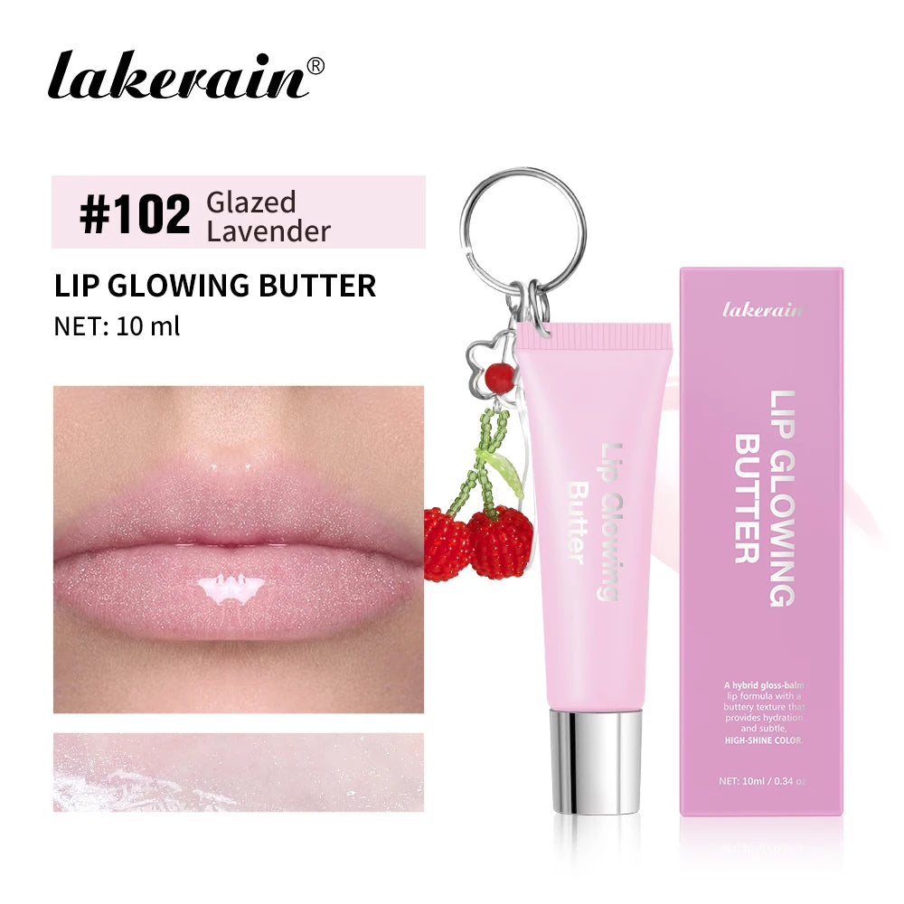 Hydrating Lip Gloss with Keychain for Long-Lasting Moisture and Shine - 22