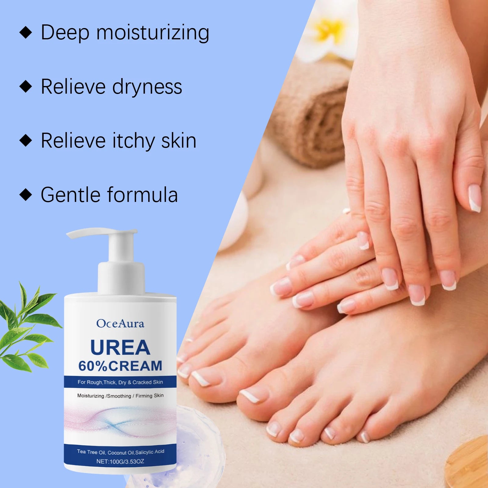 60% Urea Moisturizing Cream for Cracked Heels and Dry Rough Skin - 14