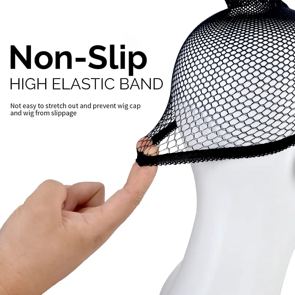 Breathable Elastic Mesh Wig Cap for Secure Hair Styling - 5