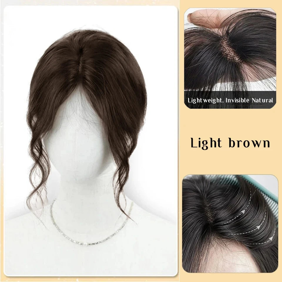 Clip-In Hair Topper Bangs Extension for Natural Volume and Style - 48