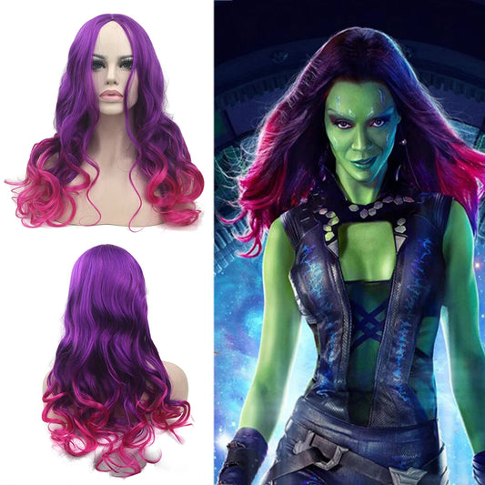 Long Curly Cosplay Wig for Halloween Costume Parties