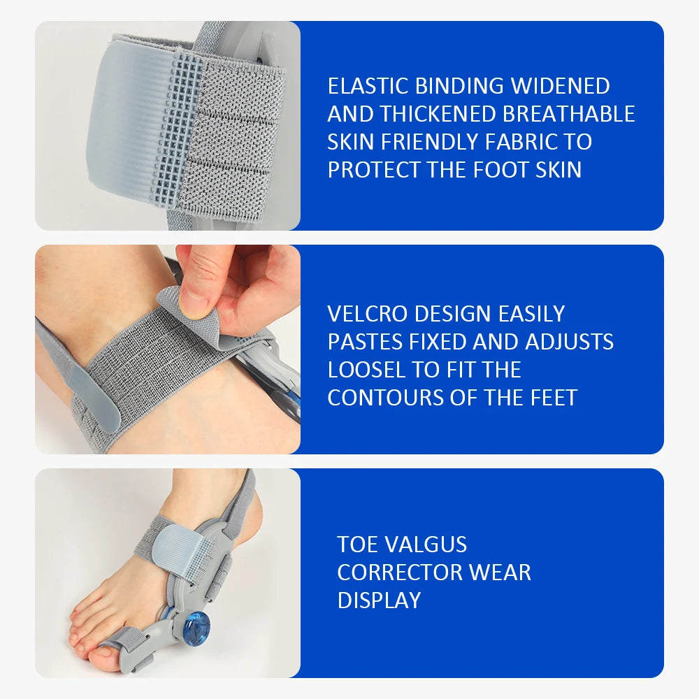Adjustable Bunion Corrector with Knob Dial for Pain Relief and Alignment