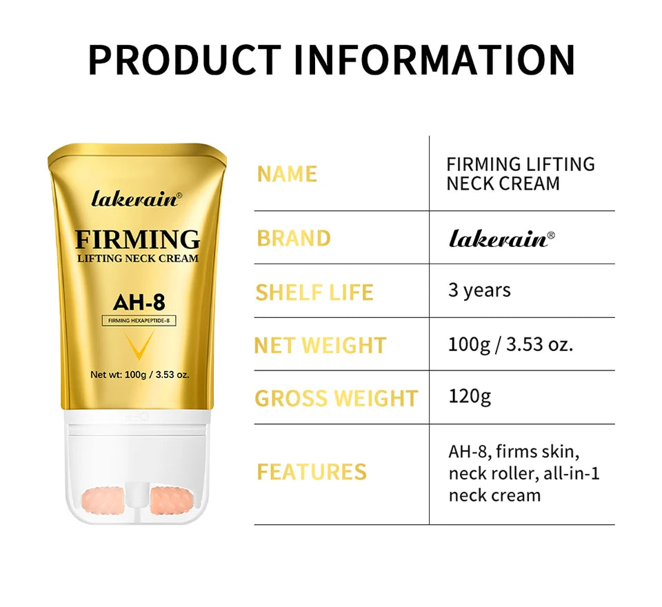 Firming and Lifting Neck Cream with Built-in Roller for Smooth Skin - 17
