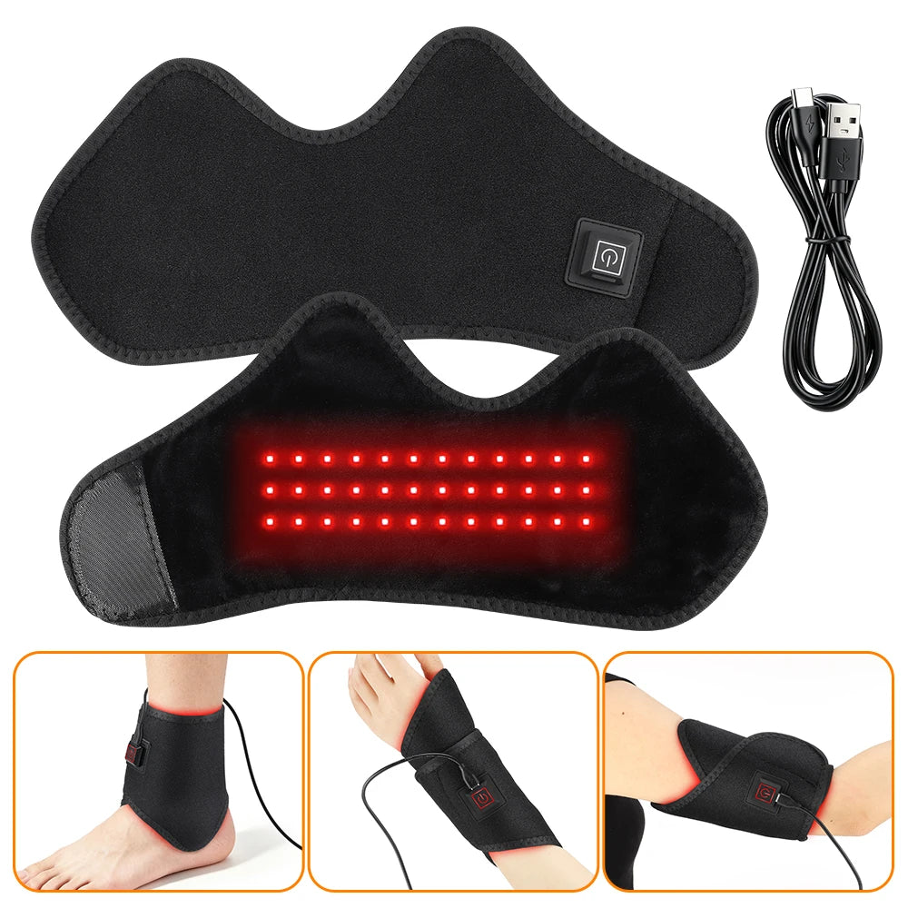 3-in-1 Red Light Therapy Wrap for Foot Ankle and Wrist Pain Relief - 7