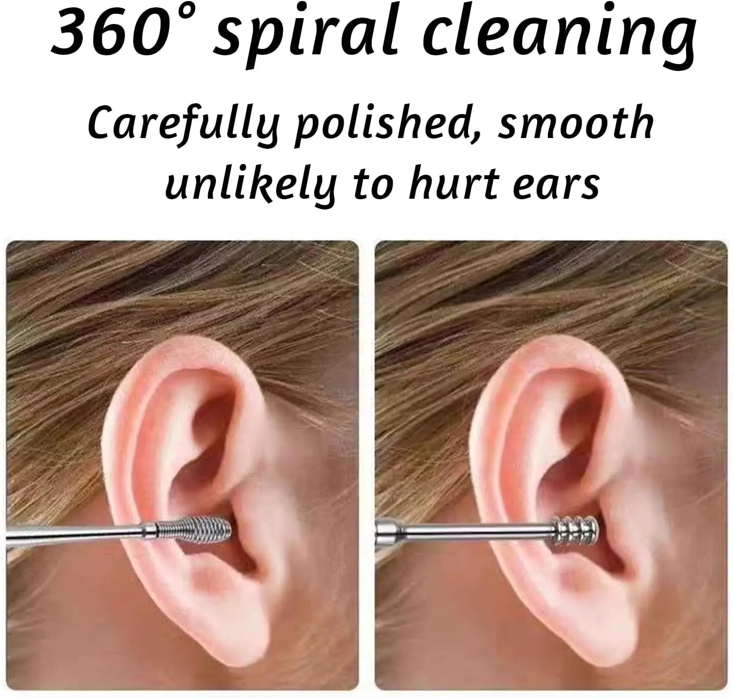 Professional Stainless Steel Ear Wax Removal Cleaning Tool Kit - 2