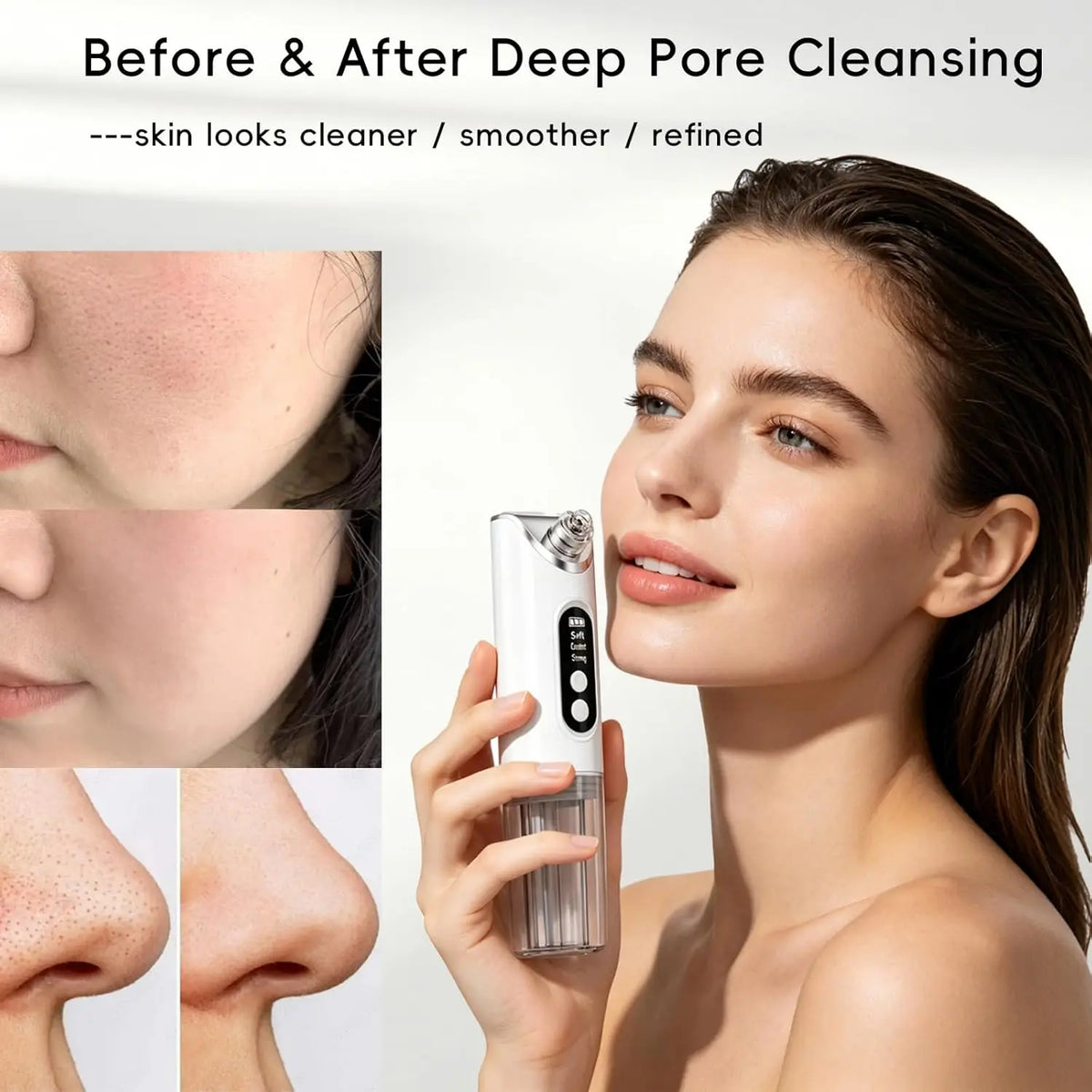 Electric Pore Vacuum and Blackhead Remover for Deep Facial Cleansing