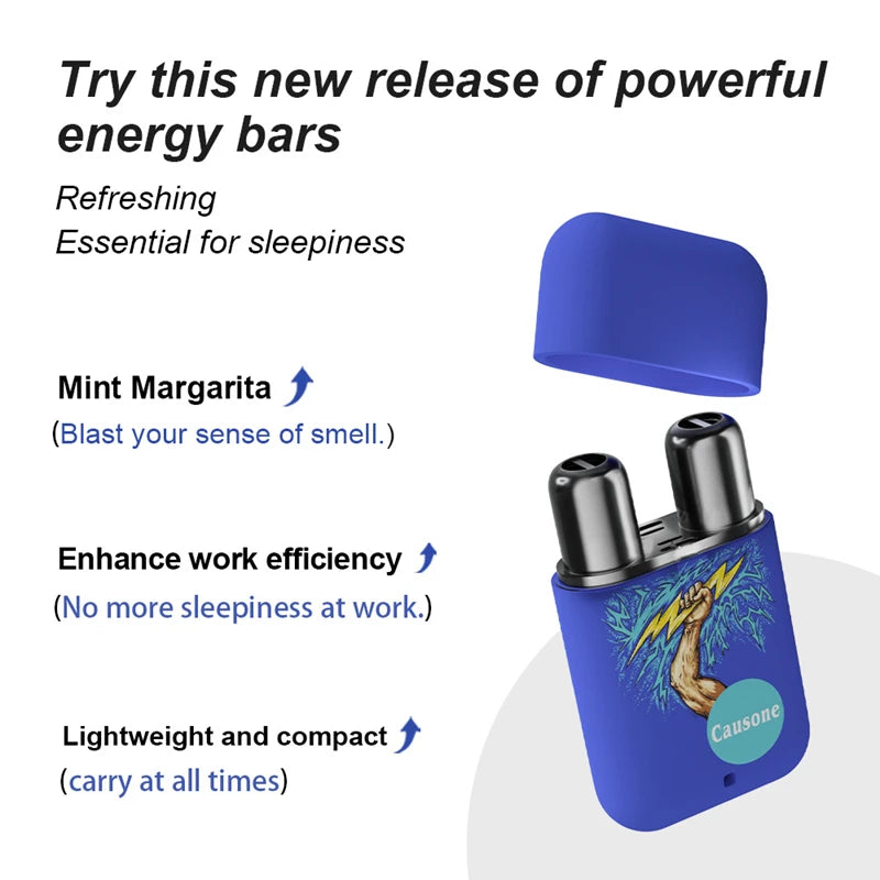 Double Hole Nasal Aromatherapy Inhaler for Refreshing Energy and Focus - 3