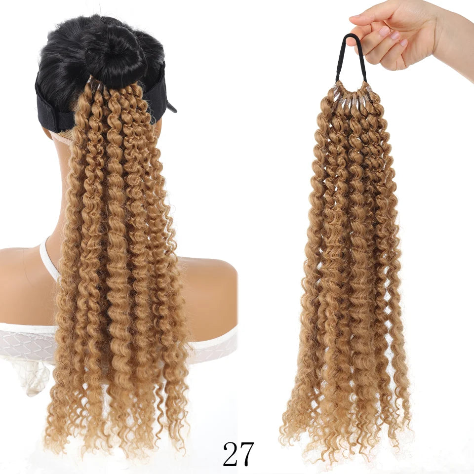 20-Inch Fluffy Synthetic Ponytail Hair Extension for Instant Volume