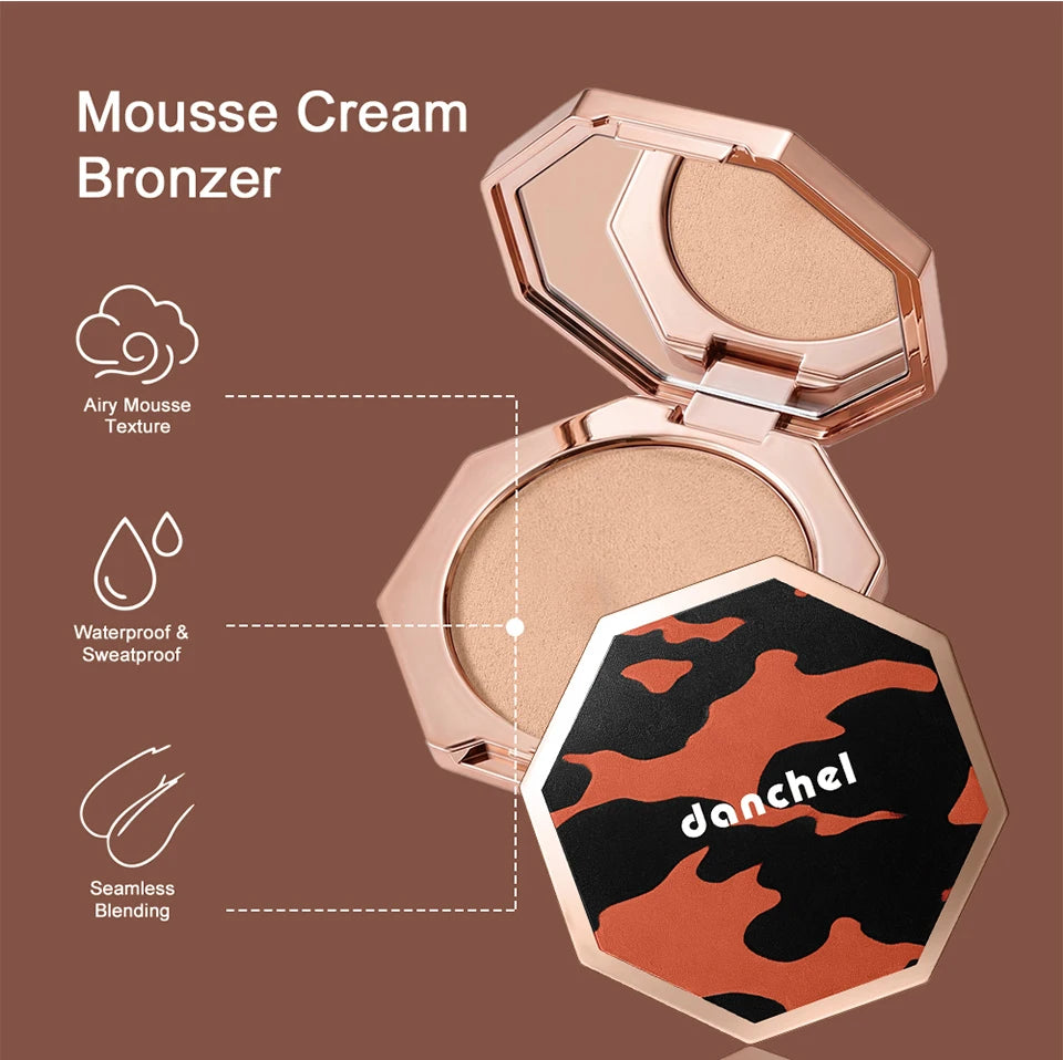 Long-Lasting Cream Mousse Bronzer for Natural Sculpting and Definition