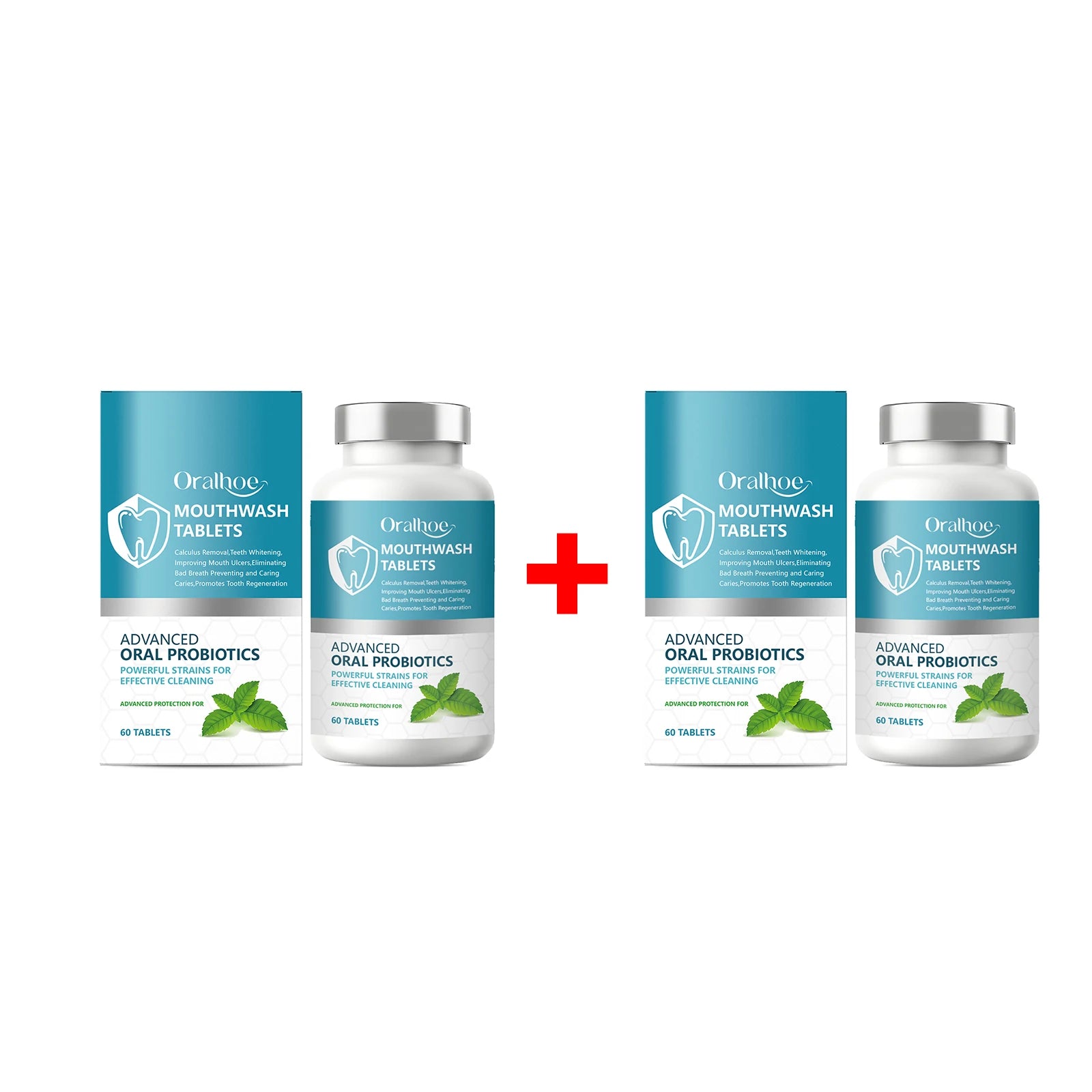 Probiotic Teeth Whitening Mouthwash Tablets for Fresh Breath - 13