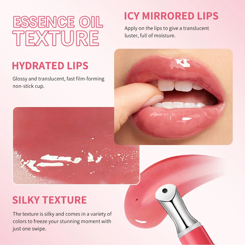 Moisturizing Lip Oil Serum for Hydrated Smooth and Plump Lips - 10