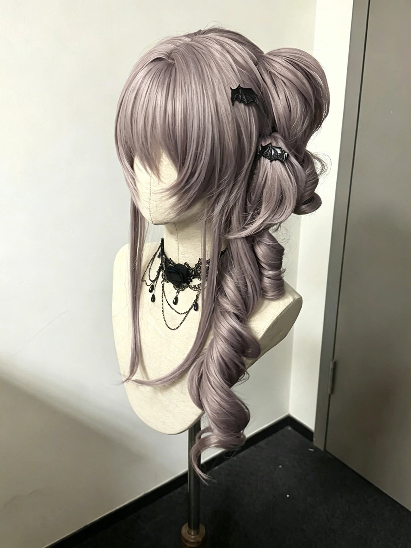 Long Curly Wavy Lolita Cosplay Wig with Ponytails for Halloween Events - 6