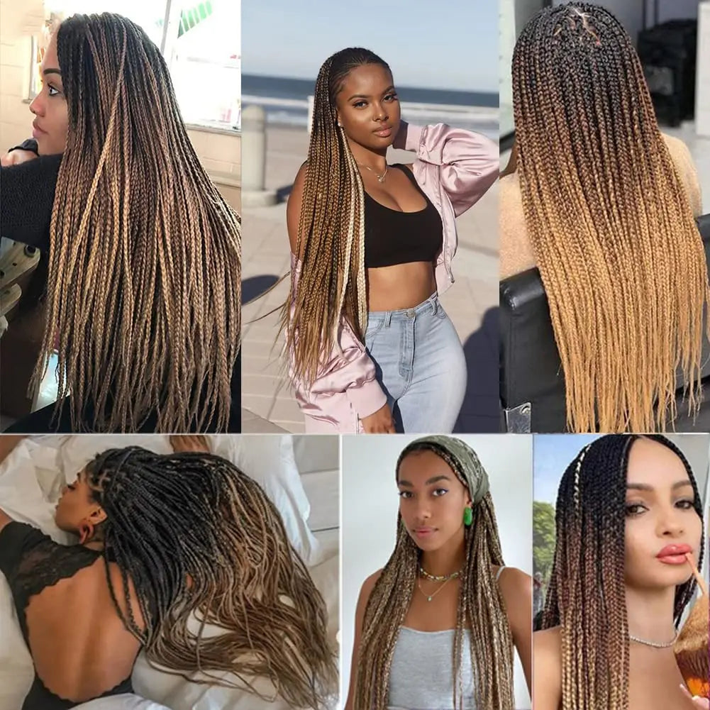 24-Inch Synthetic Jumbo Braiding Hair Extensions for Twist Crochet Braids - 5