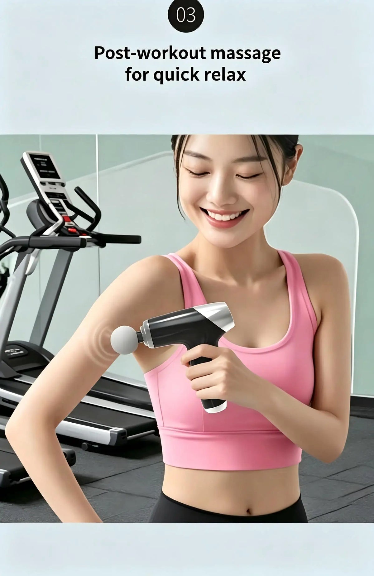 Portable Deep Tissue Percussion Massage Gun for Muscle Recovery and Pain