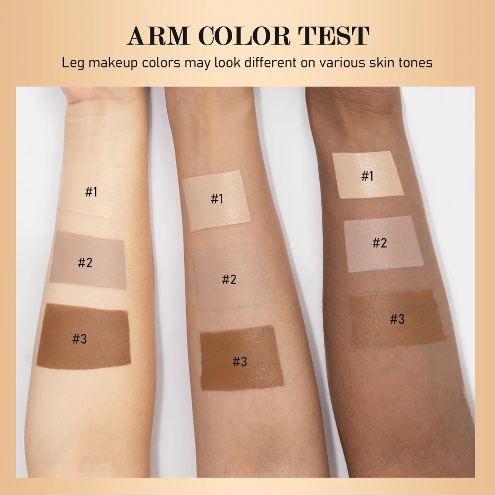 Waterproof Body Foundation for Concealing Scars and Tattoos on Legs - 6
