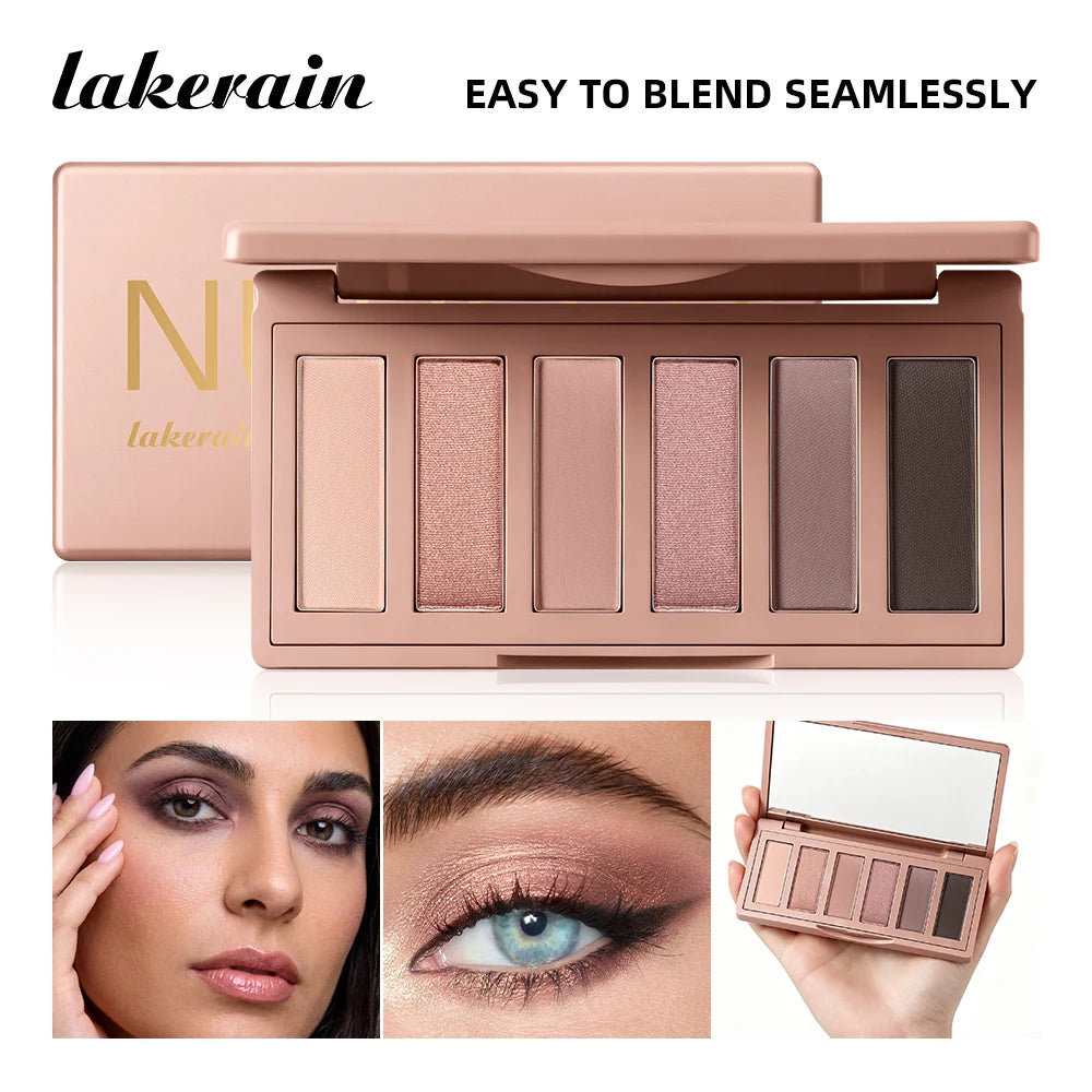 Neutral Matte and Shimmer Eyeshadow Palette for Daily Makeup
