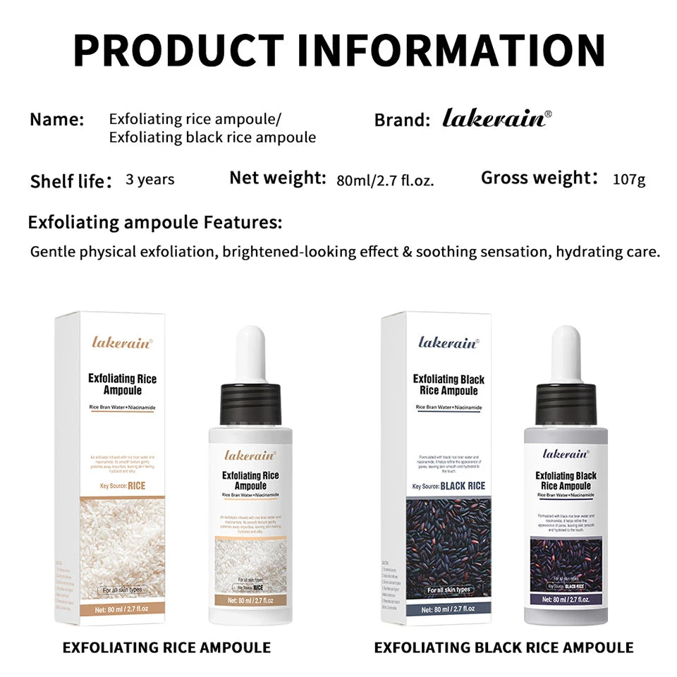 Exfoliating Rice Essence Serum for Deep Pore Cleansing and Skin Brightening - 16