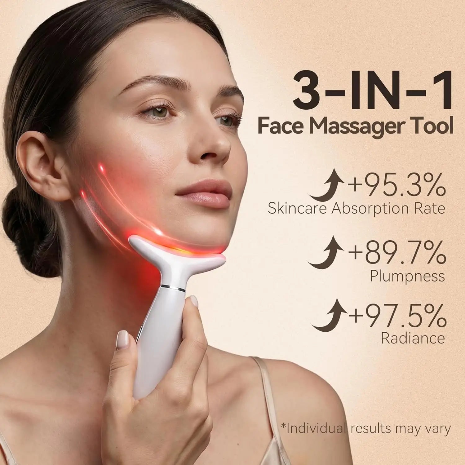 3-in-1 Facial Sculpting Massager for Skin Tightening and Jawline Lifting - 8