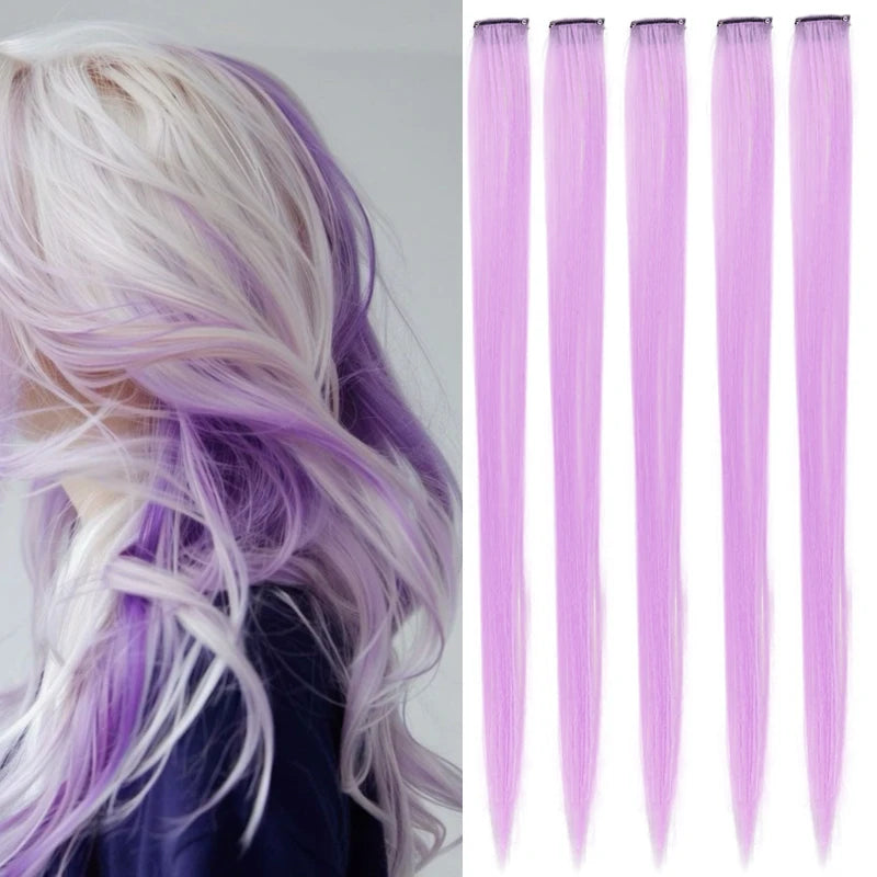 24 Inch Straight Clip-In Hair Extensions for Instant Highlights - 11