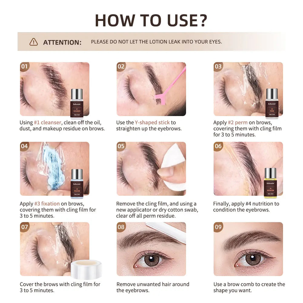 Professional Eyebrow Lamination Kit for Salon Quality Brow Lifting at Home