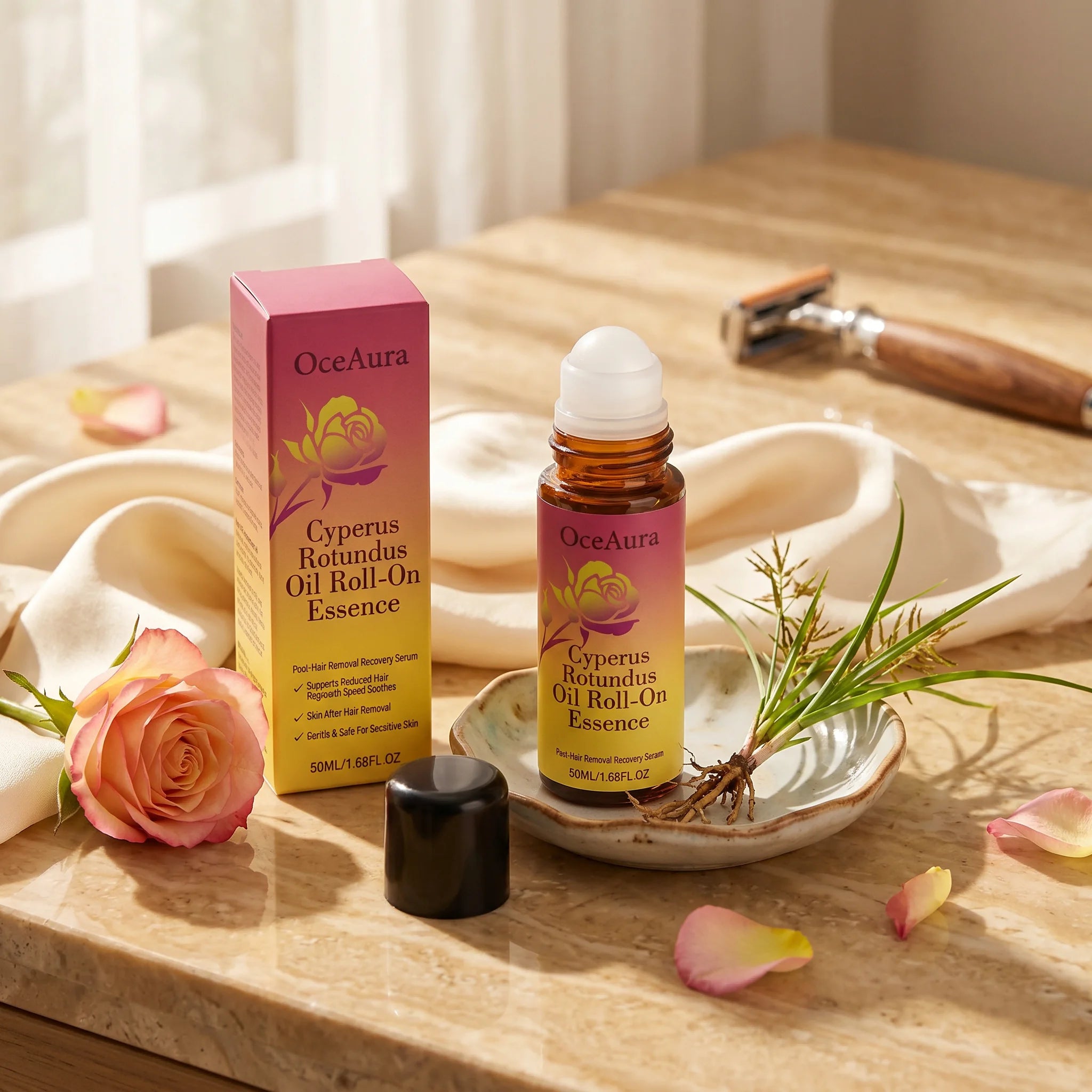 Soothing Roll-On Oil Essence for Skin Recovery After Hair Removal - 5