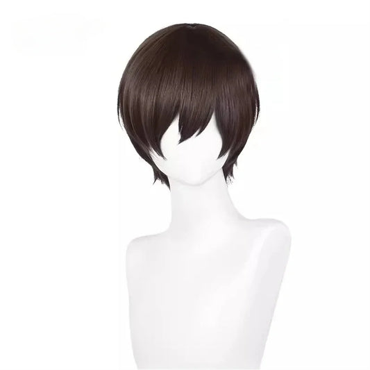 Short Brown Anime Cosplay Wig for Costumes
