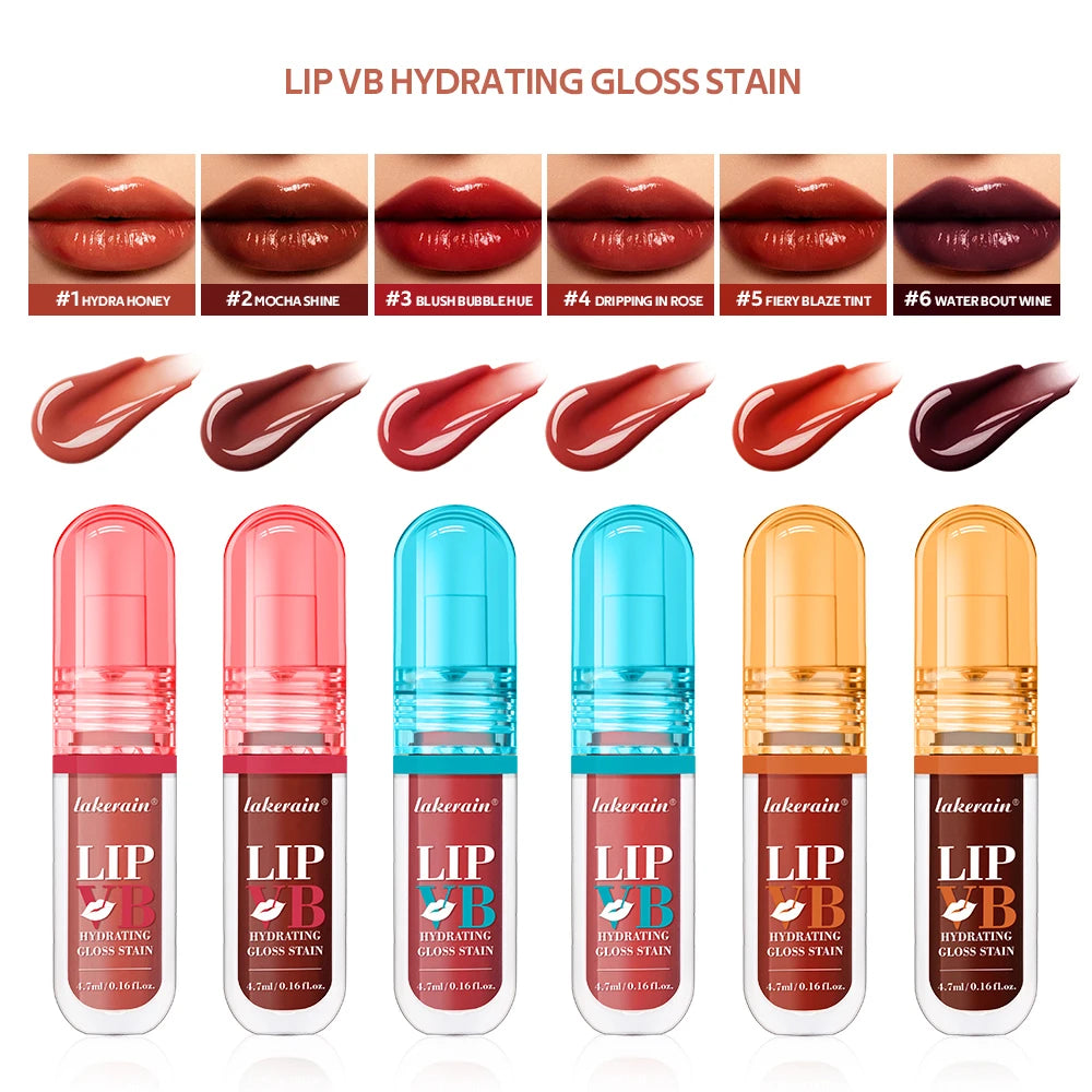 Hydrating Gloss Lip Stain with Vanilla Flavor for Long-Lasting Moisture - 2