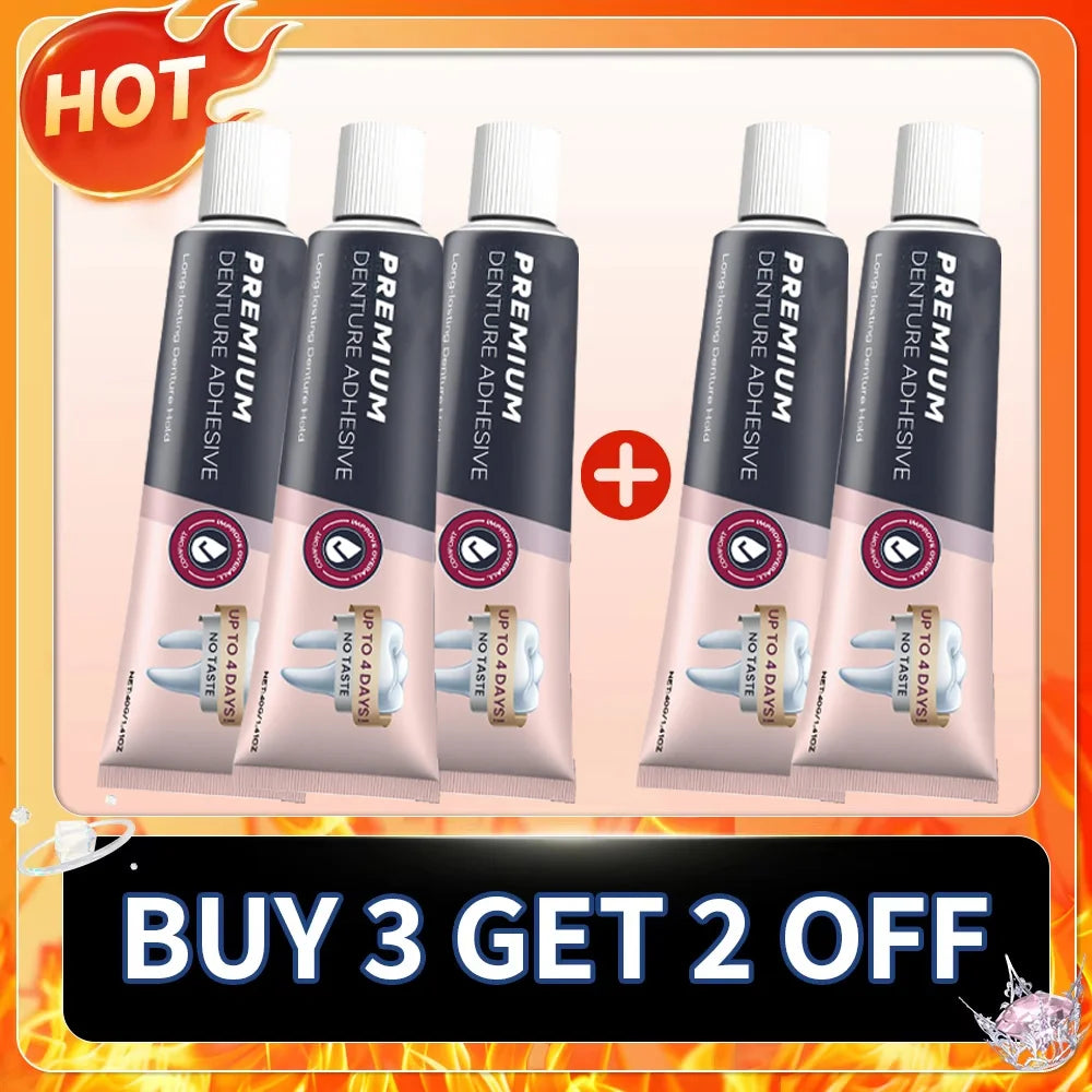 Waterproof Zinc-Free Denture Adhesive for All-Day Strong Grip - 11