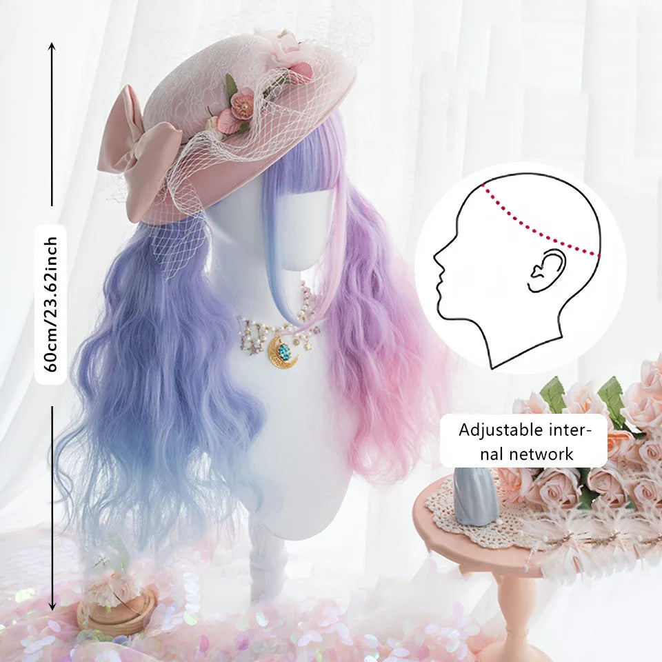 Long Wavy Ombre Cosplay Wig for Lolita and Harajuku Styles