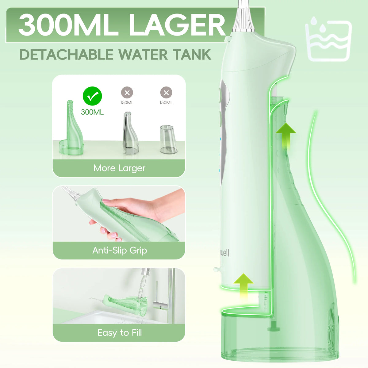 Electric Nasal Irrigation and Oral Flosser Combo for Sinus Relief