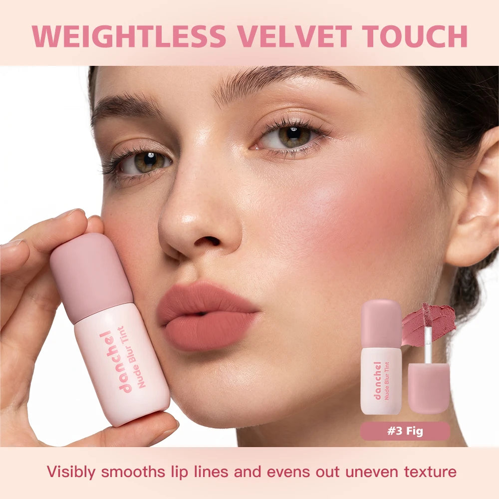 2-in-1 Velvet Matte Lip and Cheek Tint for Natural Daily Makeup