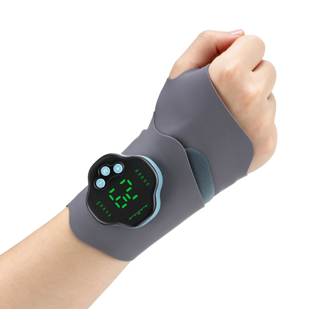 Electric Microcurrent Wrist Massager for Pain Relief and Support - 18