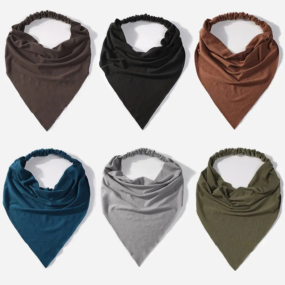 Elastic Boho Triangle Headband Scarf for Comfortable Daily Hair Styling - 2