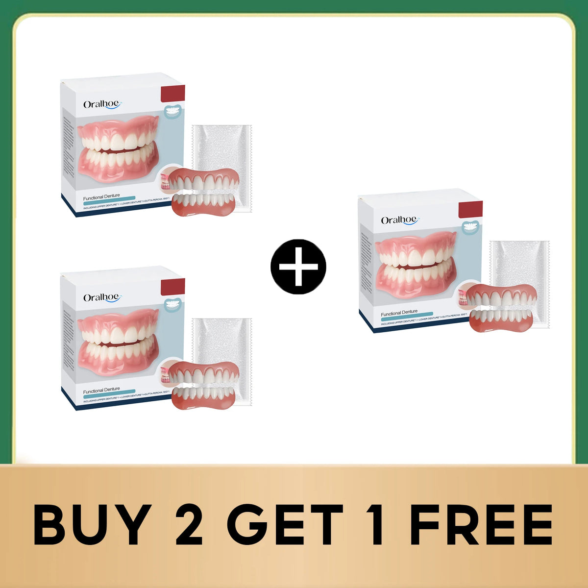 Soft Silicone Denture Kit for Tooth Gap Repair and Natural Smile Restoration