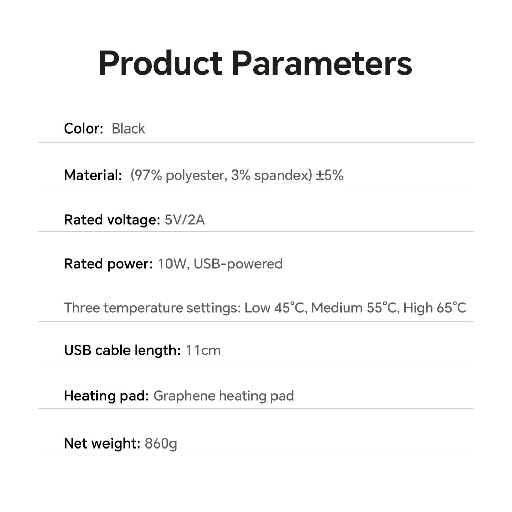 USB Powered Graphene Heated Hooded Shawl for Home and Office Comfort - 15