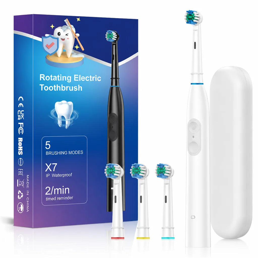 Rechargeable Rotating Electric Toothbrush with 5 Cleaning Modes - 18