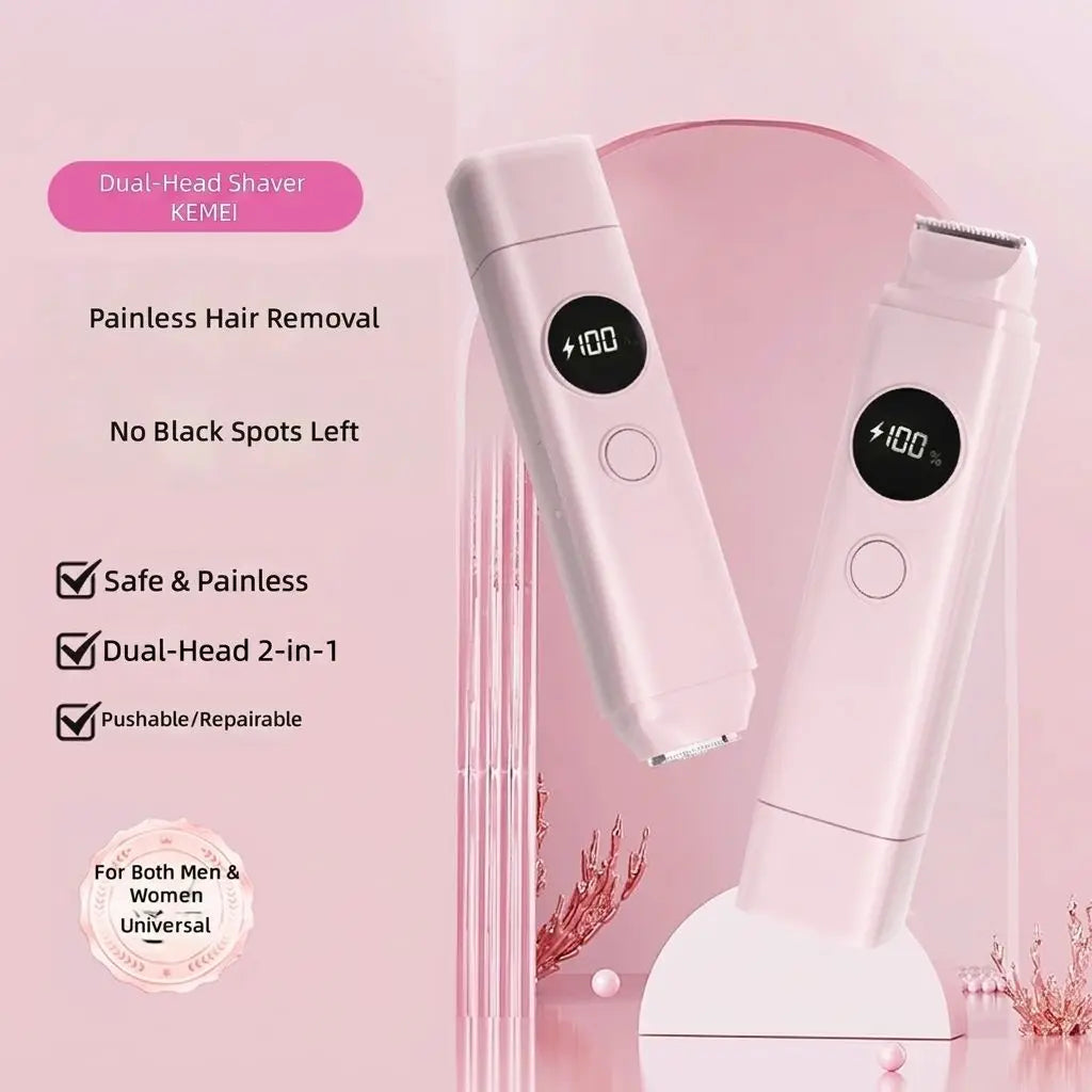 2-in-1 Electric Hair Shaver for Full Body and Bikini Trimming - 3