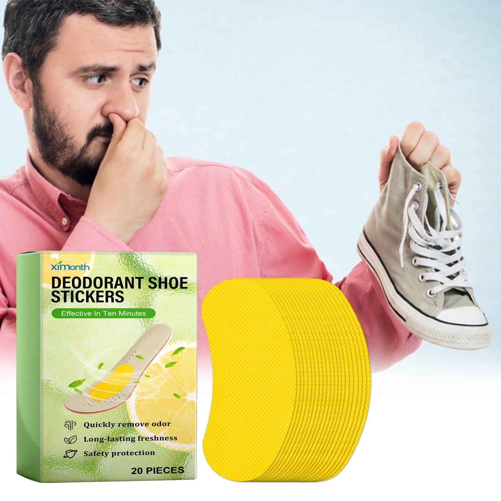 Deodorant Shoe Odor Removal Patches for Daily Freshness - 8