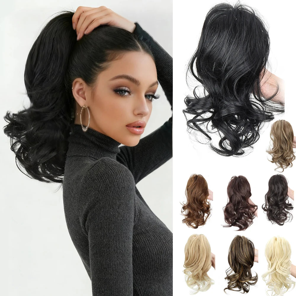 Curly Ponytail Claw Clip Hair Extension for Instant Voluminous Styles - 1