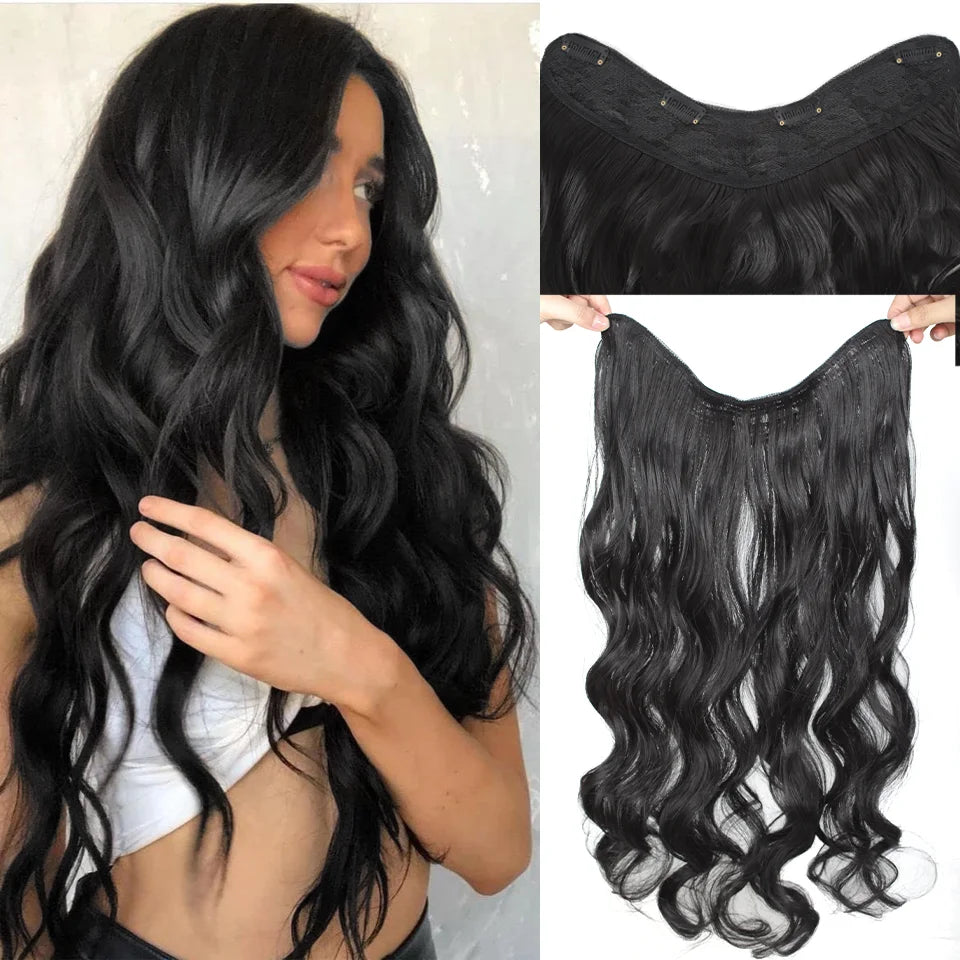 24 Inch Wavy Clip-In Hair Extensions for Instant Volume