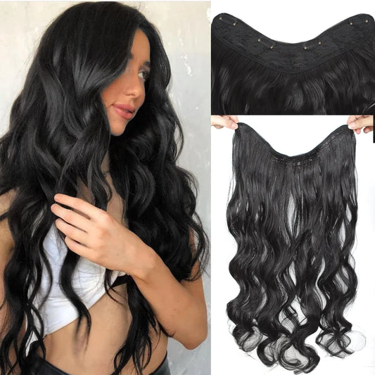 24 Inch Wavy Clip-In Hair Extensions for Instant Volume