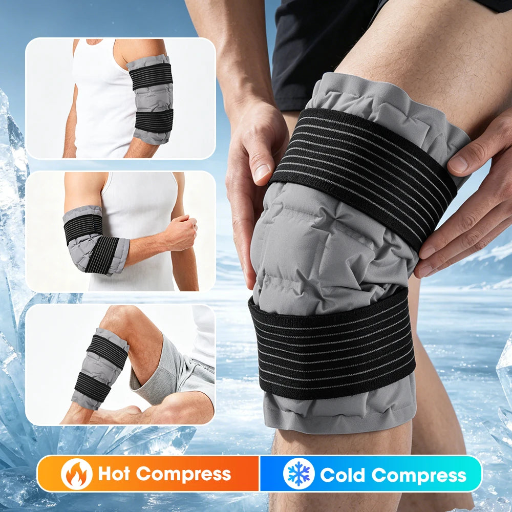 Reusable Hot and Cold Therapy Knee Wrap for Pain Relief and Recovery - 7
